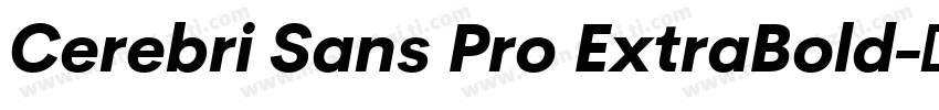 Cerebri Sans Pro ExtraBold字体转换